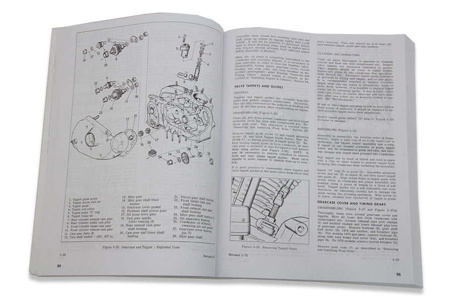 V-Twin XLH Service and Parts Manual for Harley Davidson XL Models (1970-1976)