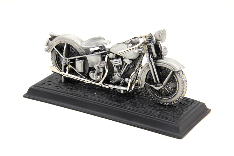 V-Twin 1936 Knucklehead Motorcycle Model with Pewter Finish