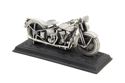 V-Twin 1936 Knucklehead Motorcycle Model with Pewter Finish