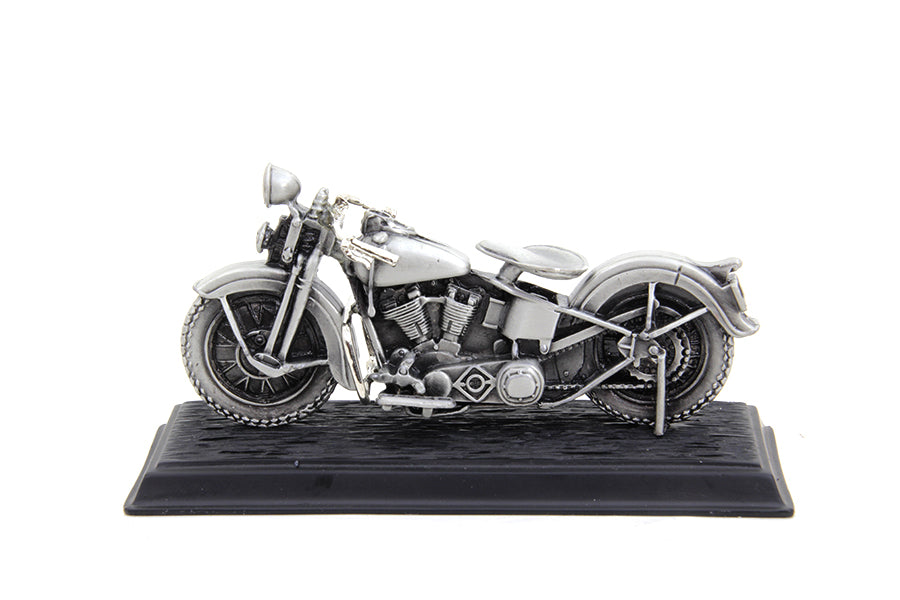 V-Twin 1936 Knucklehead Motorcycle Model with Pewter Finish