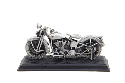 V-Twin 1936 Knucklehead Motorcycle Model with Pewter Finish