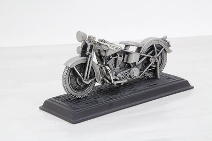 V-Twin 1936 Knucklehead Motorcycle Model with Pewter Finish
