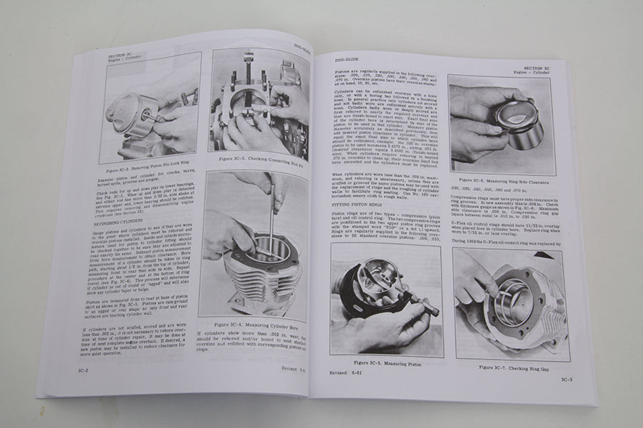 V-Twin Factory Style Manual Set for Harley Davidson Big Twin 1959-1968 FL Models