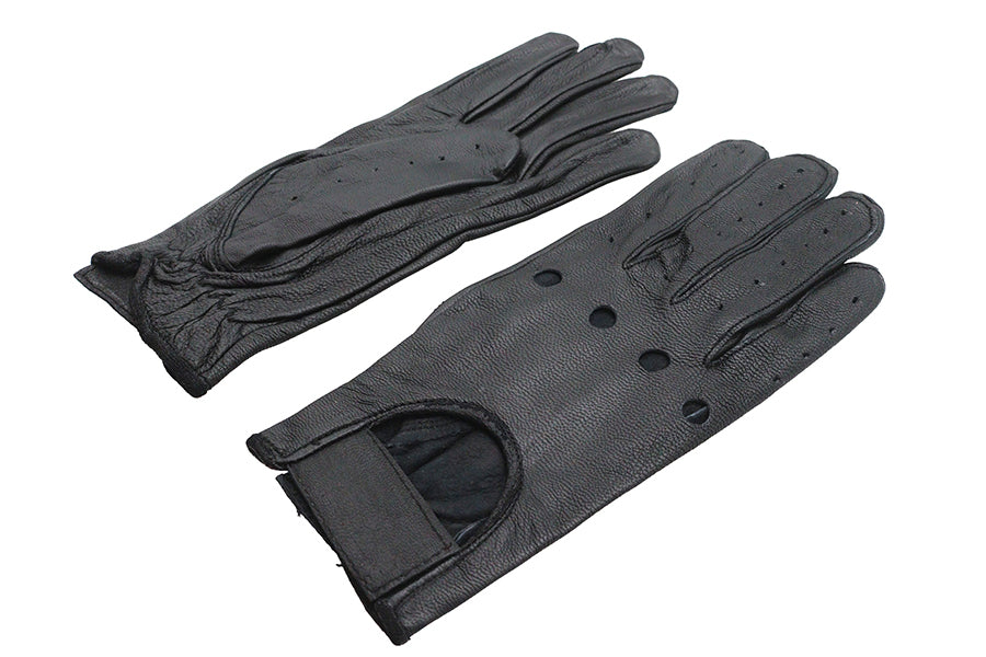 Black Summer Riding Gloves Medium by Brand 100-43