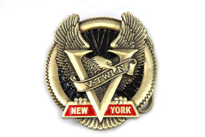 V-Twin Belt Buckle - Retro 1980s & 1990s Style Accessory
