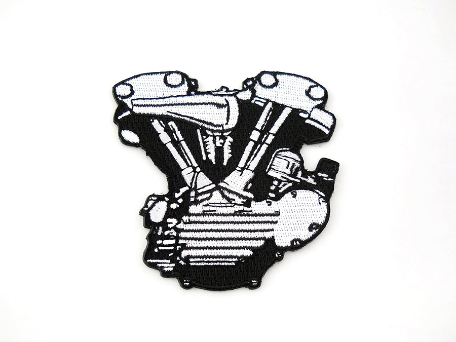 V-Twin Black and White Knucklehead Engine Patches – Set of Two