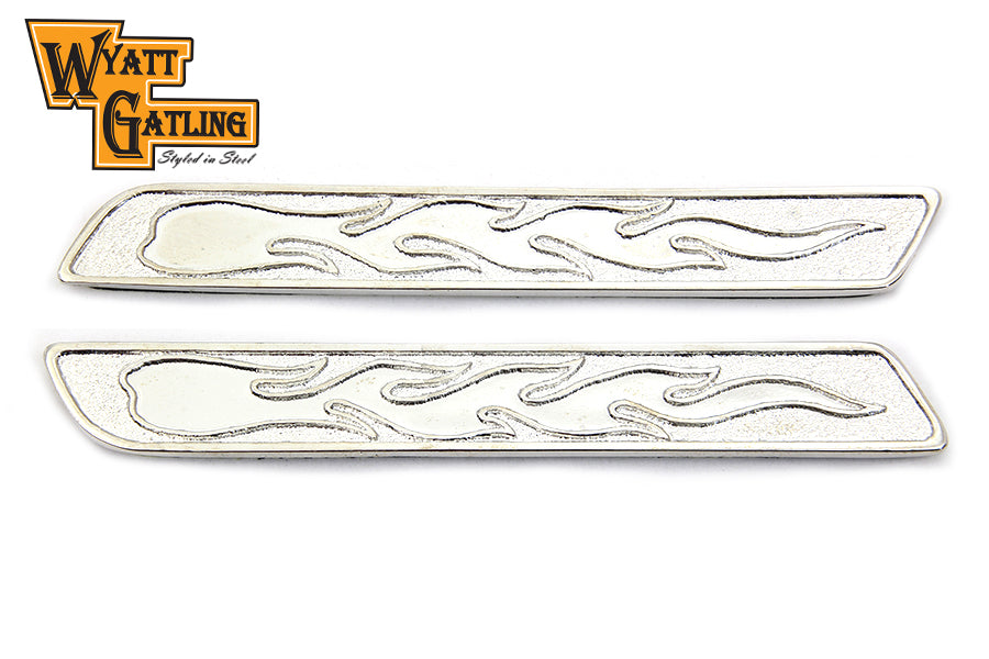 V-Twin Wyatt Gatling Saddlebag Face Plate Insert for Harley Davidson FLT Models