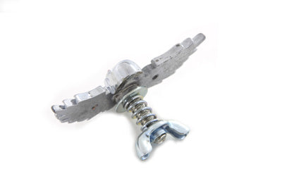 V-Twin Skull with Wings Medallion Set - License Plate Mounting Stud Kit