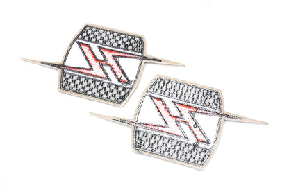 V-Twin InchH Inch Lighting Patch Set - 2 Pack, 2-Inch Wide Iron-On Embellishments