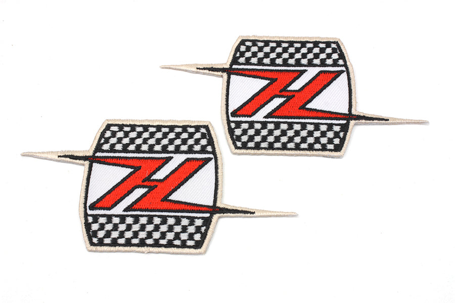 V-Twin InchH Inch Lighting Patch Set - 2 Pack, 2-Inch Wide Iron-On Embellishments