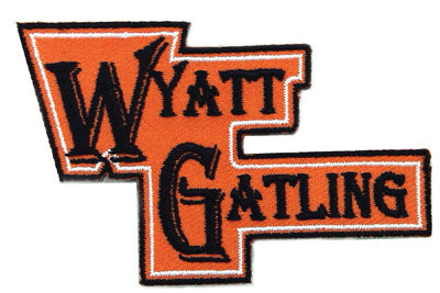 V-Twin Wyatt Gatling Patches Set of 2 – 3-Inch Adhesive Iron-On Patches for Clothing Repair and Customization