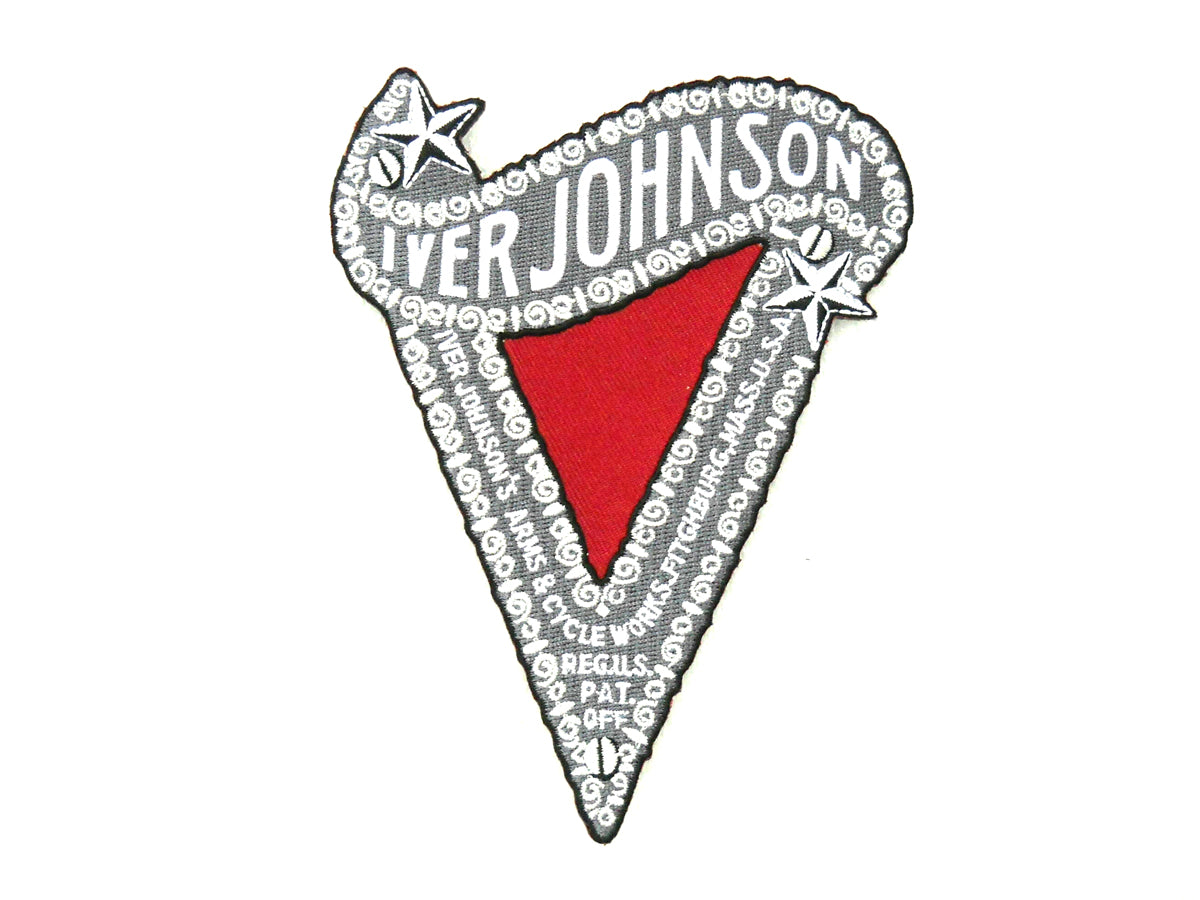 V-Twin Iver Johnson Patches Set of Two - Durable Iron-On Adhesive Patches for Clothing
