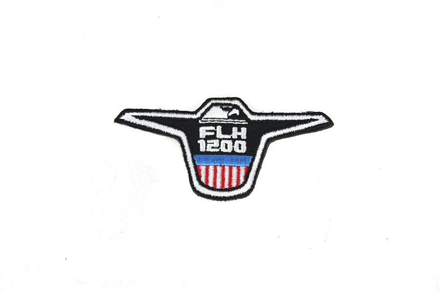 V-Twin FLH 1200 Patches Set of Two - 1.26 Inches Wide Motorcycle Patch Accessories