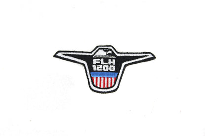 V-Twin FLH 1200 Patches Set of Two - 1.26 Inches Wide Motorcycle Patch Accessories