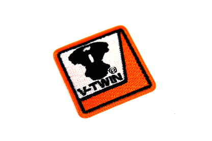 V-Twin MFG Square Patches - Set of Two 1.75-Inch Vintage Style Oilzum Oil Patches