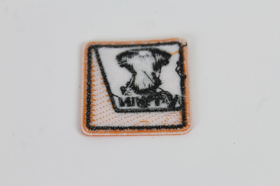 V-Twin MFG Square Patches - Set of Two 1.75-Inch Vintage Style Oilzum Oil Patches