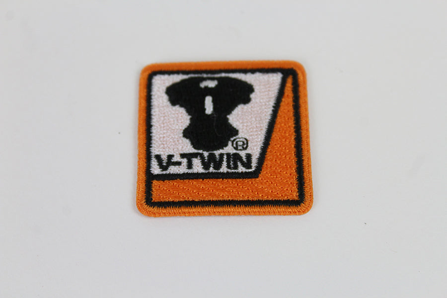 V-Twin MFG Square Patches - Set of Two 1.75-Inch Vintage Style Oilzum Oil Patches