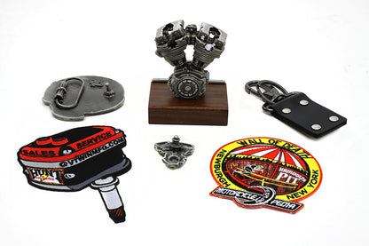 V-Twin Shovelhead Motorcycle Gift Set - 6 Piece Collectible Kit