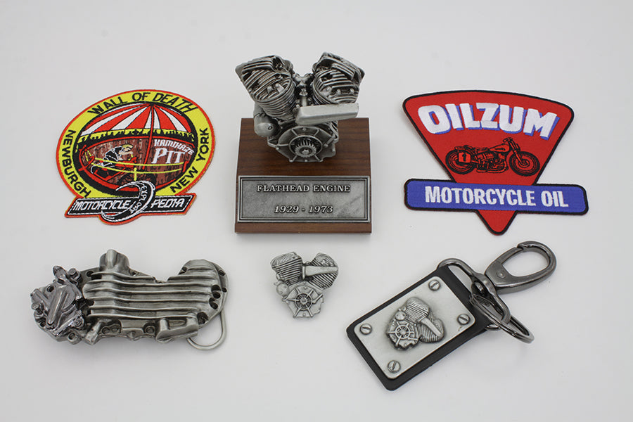 V-Twin Flathead Motorcycle Gift Set - 5 Piece Collector's Kit