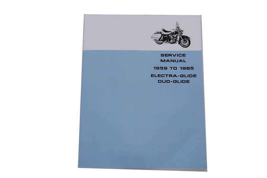 V-Twin 1959-1965 Harley Davidson FLH Service Manual with Accessory Items