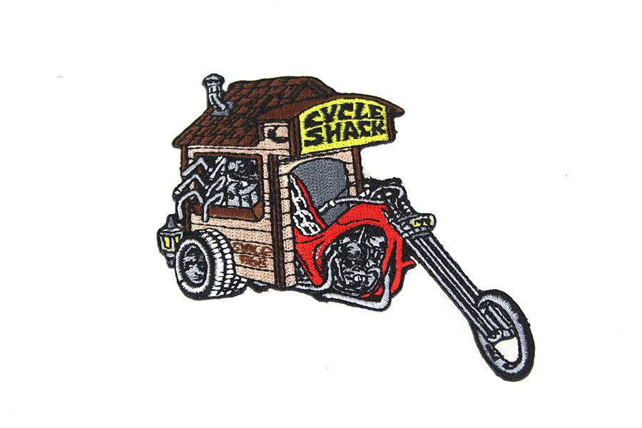 V-Twin Cycle Shack Exhaust Patches - Pair with Adhesive Backing and Accessories