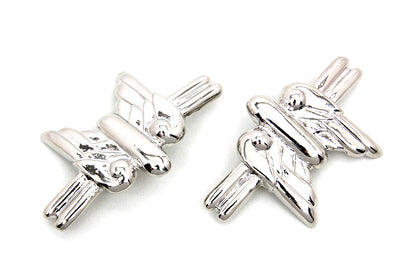 V-Twin Flying Fender Medallion Set with Mounting Studs