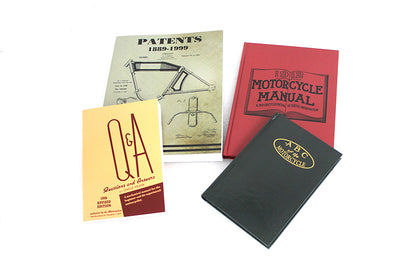 V-Twin Vintage Motorcycle Book Set – Includes Patent, ABC, and Service Manuals