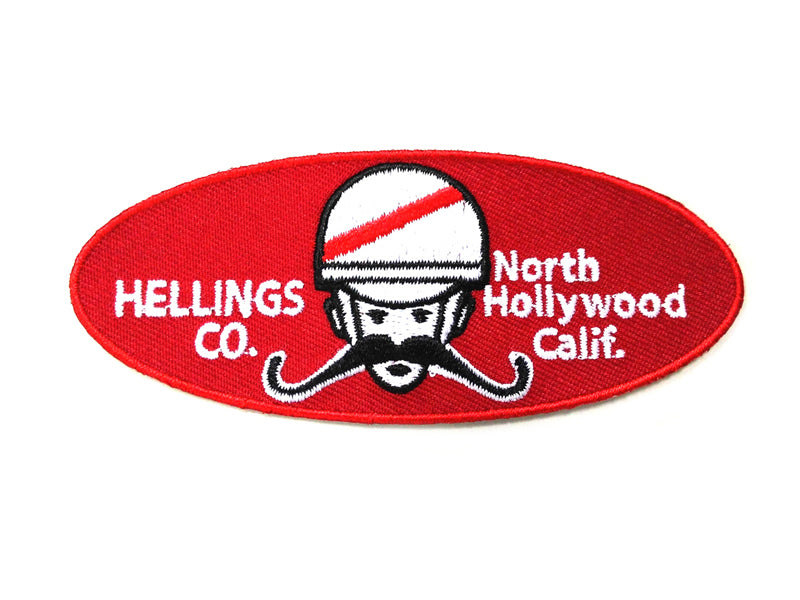 V-Twin Hellings Company Hollywood Patches Set - 1.5 Inch Wide Adhesive Patches for Clothing