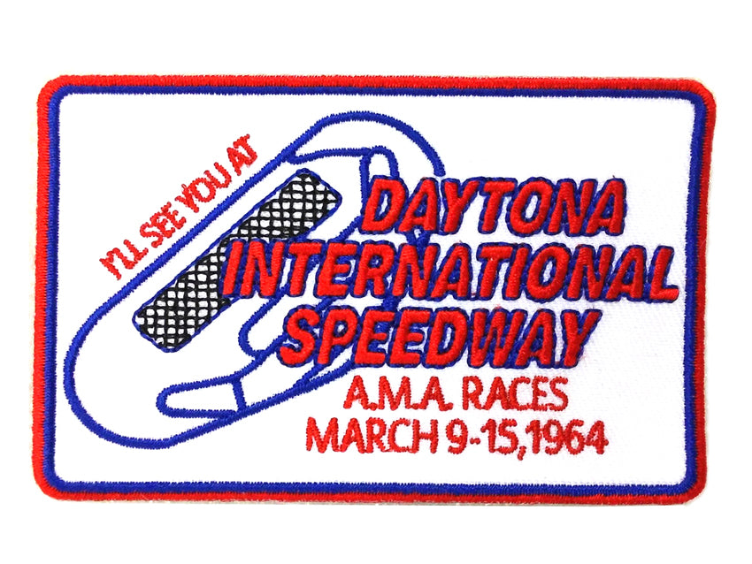 V-Twin Daytona Race Patches - 2.2 Inch Wide Set for Custom Clothing and Accessories