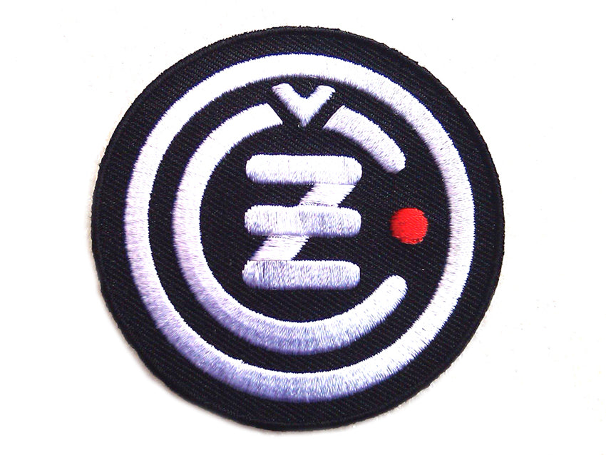V-Twin CZ Motorcycle Patches - 2.5-inch Diameter Set