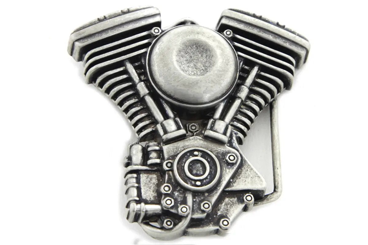 V-Twin Belt Buckle - Retro 1980s and 1990s Style, 3-inch Width by V-Twin