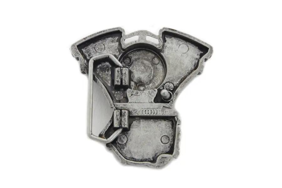 V-Twin Belt Buckle - Retro 1980s and 1990s Style, 3-inch Width by V-Twin