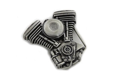 V-Twin Belt Buckle - Retro 1980s and 1990s Style, 3-inch Width by V-Twin