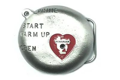 V-Twin Shebler Round Belt Buckle - Classic 1980s and 1990s Style Replacement Accessory by V-Twin