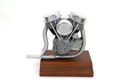 V-Twin Large Panhead Motor Model Plaque - Pewter Finish, 3-9/16 inches tall by V-Twin