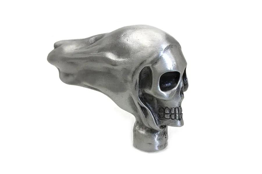 V-Twin Skull Fender Ornament - Pewter Finish with 2-1/4 Inch Height by V-Twin