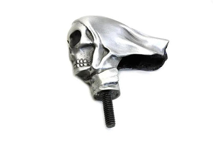 V-Twin Skull Fender Ornament - Pewter Finish with 2-1/4 Inch Height by V-Twin