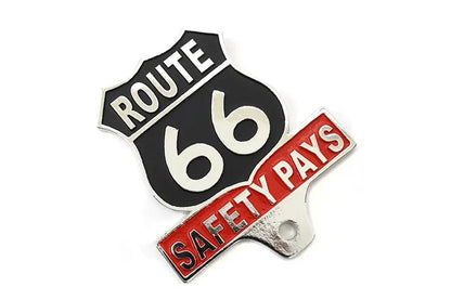 Route 66 License Plate Topper by V-Twin