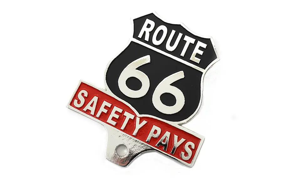 Route 66 License Plate Topper by V-Twin