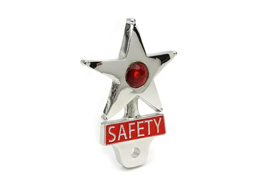 V-Twin Safety License Plate Topper with Reflector - 3.5 x 2.5 Inches by V-Twin