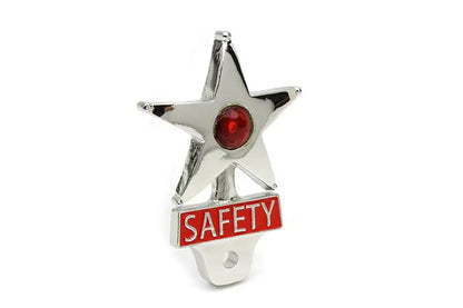 V-Twin Safety License Plate Topper with Reflector - 3.5 x 2.5 Inches by V-Twin