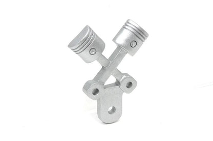 V-Twin Piston License Plate Topper - 3 Inch Tall Custom Car Accessory by V-Twin