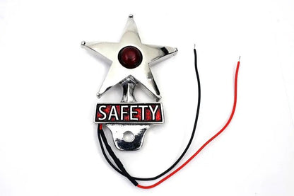 V-Twin Safety License Plate Topper with LED Lamp and Star Design by V-Twin
