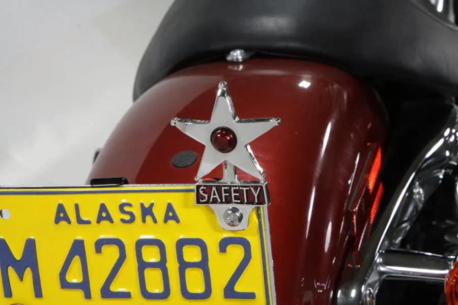V-Twin Safety License Plate Topper with LED Lamp and Star Design by V-Twin