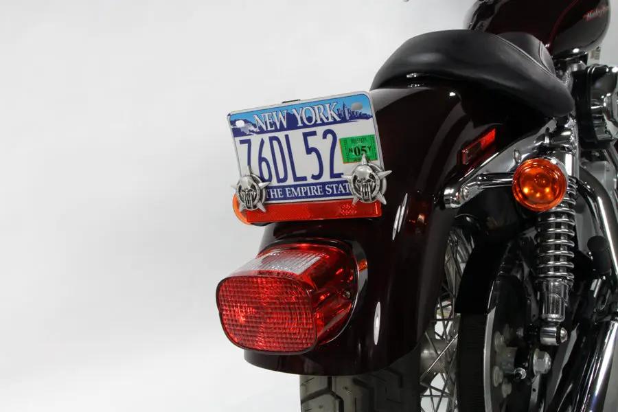 V-Twin Skull on Star License Plate Topper Set - Part Number 13-1226 by V-Twin