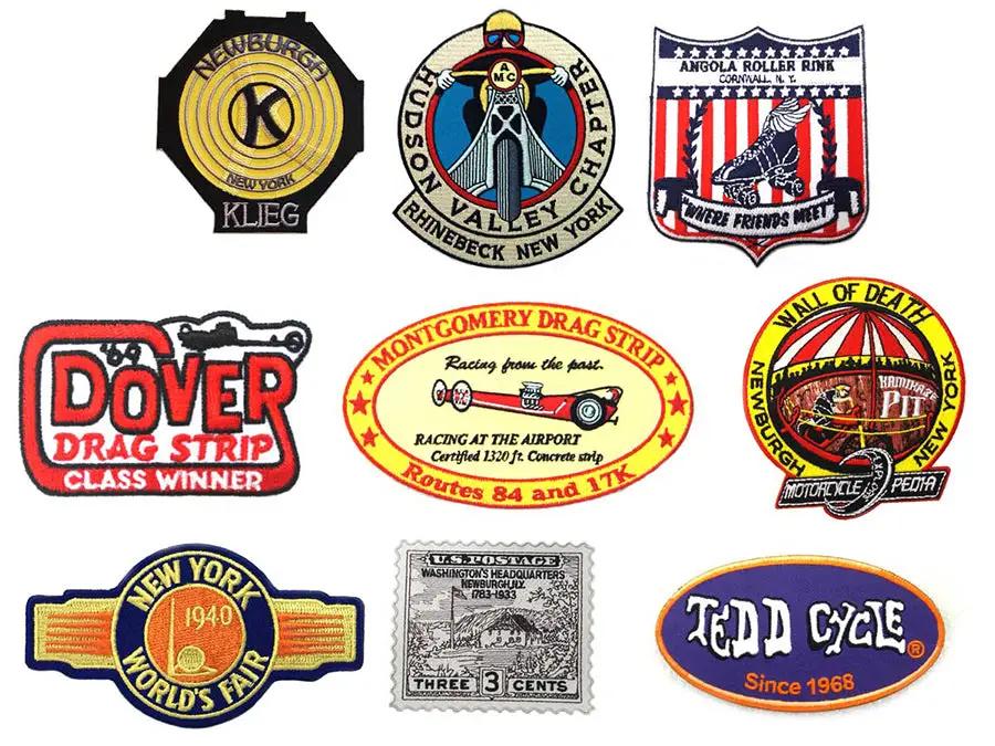 V-Twin Tedd Cycle Local Patch Series - 7 Piece Iron-On and Sew-On Patch Set by V-Twin