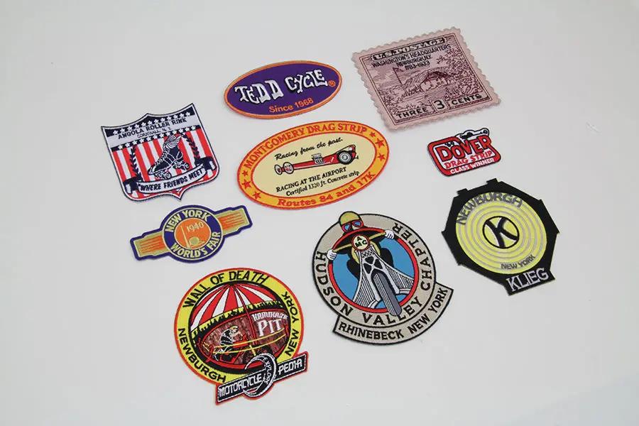 V-Twin Tedd Cycle Local Patch Series - 7 Piece Iron-On and Sew-On Patch Set by V-Twin
