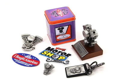 V-Twin Evolution Motorcycle Gift Set - 6 Piece Collectible Pin Set by V-Twin