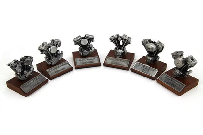 V-Twin Pewter Motor Model Set - Classic Motorcycle Replica Accessories by V-Twin