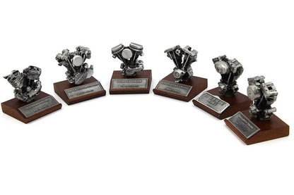 V-Twin Pewter Motor Model Set - Classic Motorcycle Replica Accessories by V-Twin
